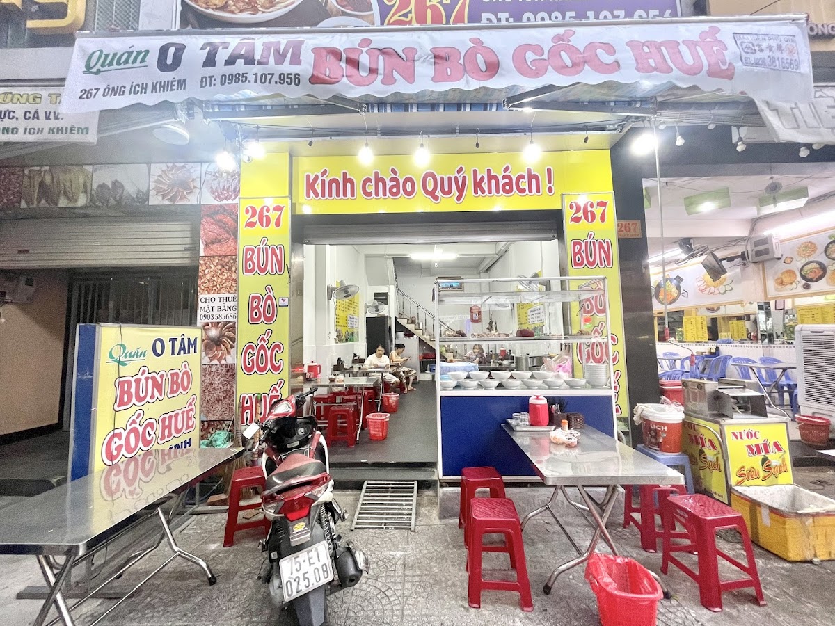 Quán Bún Bò O Tâm - Quán bún bò gốc Huế, Ăn sáng ngon chất lượng tại Đà Nẵng