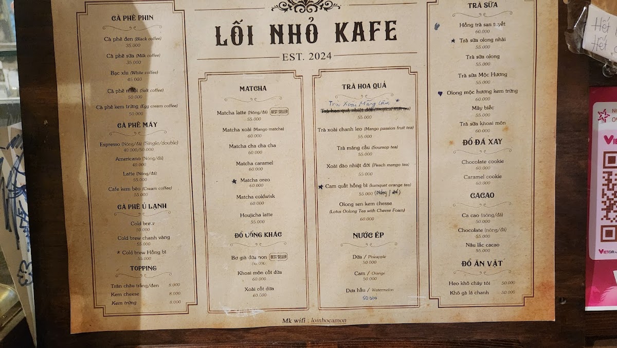 LỐI NHỎ KAFE An Hoà