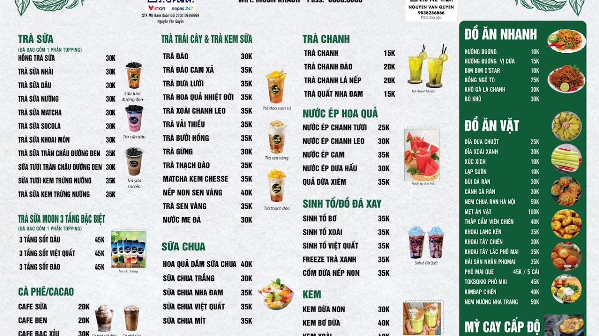 MOON Tea & Coffee ĐẠI SƠN TỨ KỲ