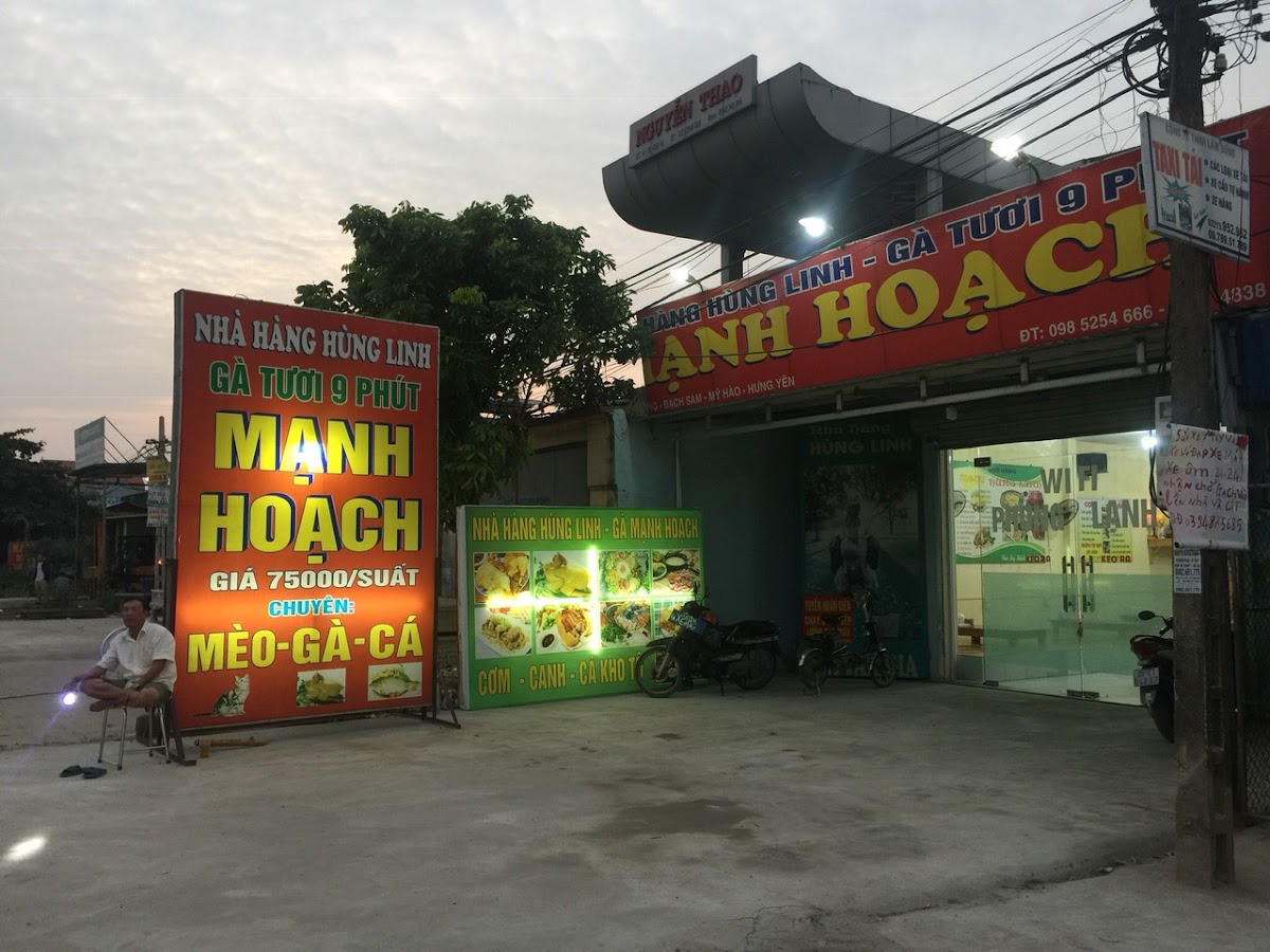 Nhà hàng hùng linh gà tươi mạnh hoạch