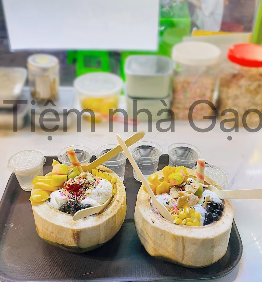 Kem xôi dừa nhà Gạo