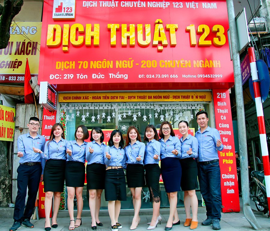 Dịch thuật Công chứng 123 chi nhánh số 289 Kim Mã, Ba Đình, Hà Nội