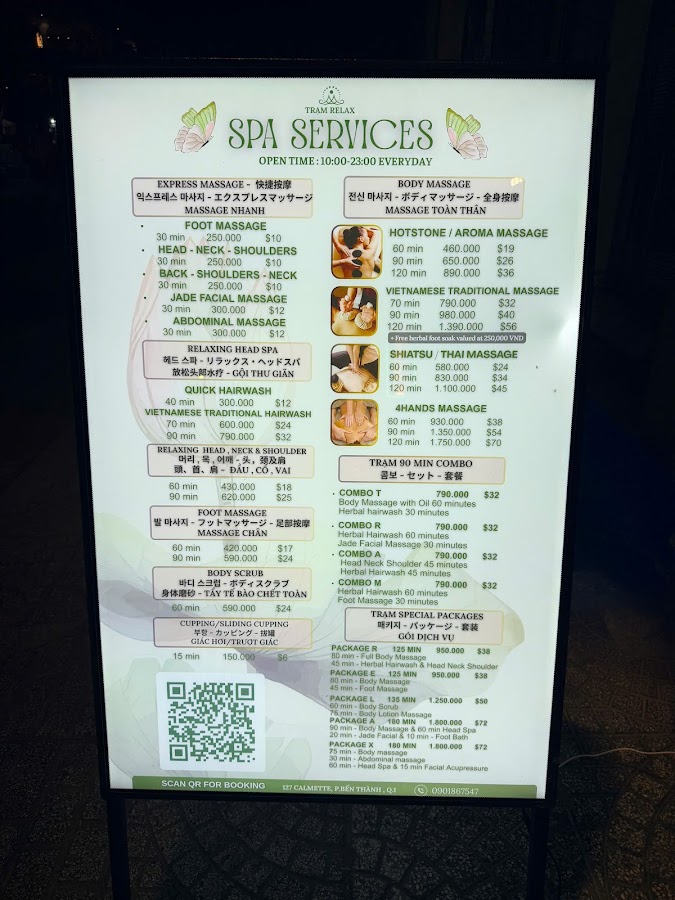 Trạm Relax Spa - Gội Đầu Dưỡng Sinh Massage Quận 1| 베트남 전통 두피 케어(헤드 스파), 바디 마사지, 풋 마사지 - 벤탄 시장 근처 1군