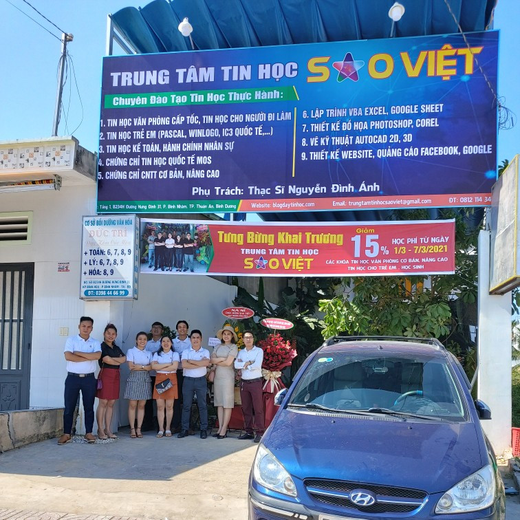 Trung Tâm Đào Tạo Tin Học Sao Việt Bình Dương