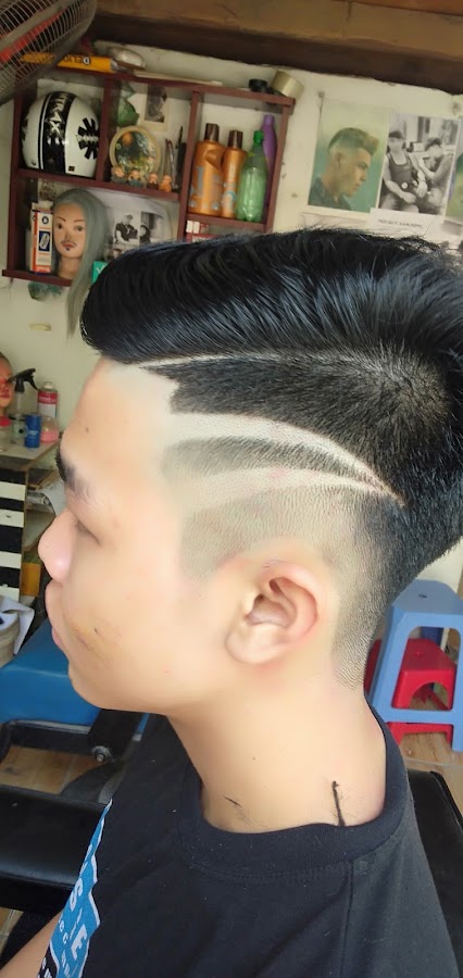 Tóc nam xăm hình Dũng nguyễn