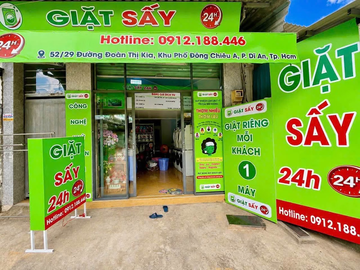 Tiệm giặt sấy 24h