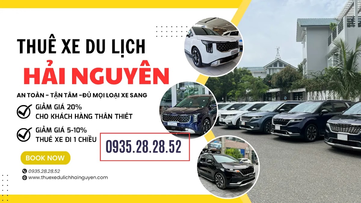 DU LỊCH HẢI NGUYỄN - THUÊ XE 4 7 16 29 45 CHỖ CÓ TÀI XẾ
