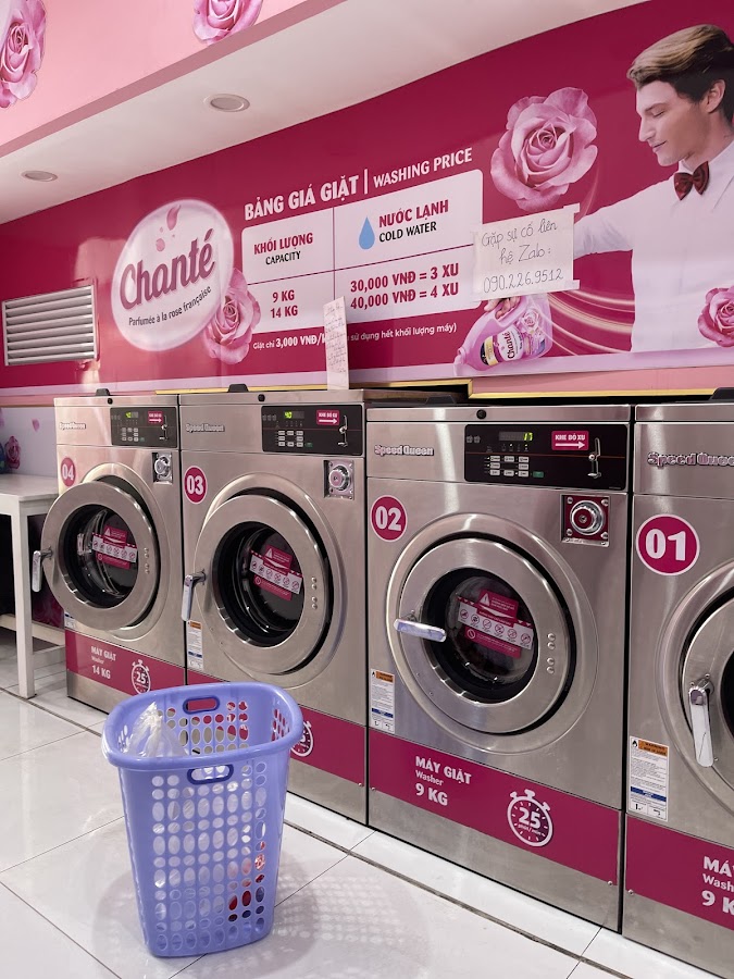 Cửa hàng tự giặt sấy 24h Chanté