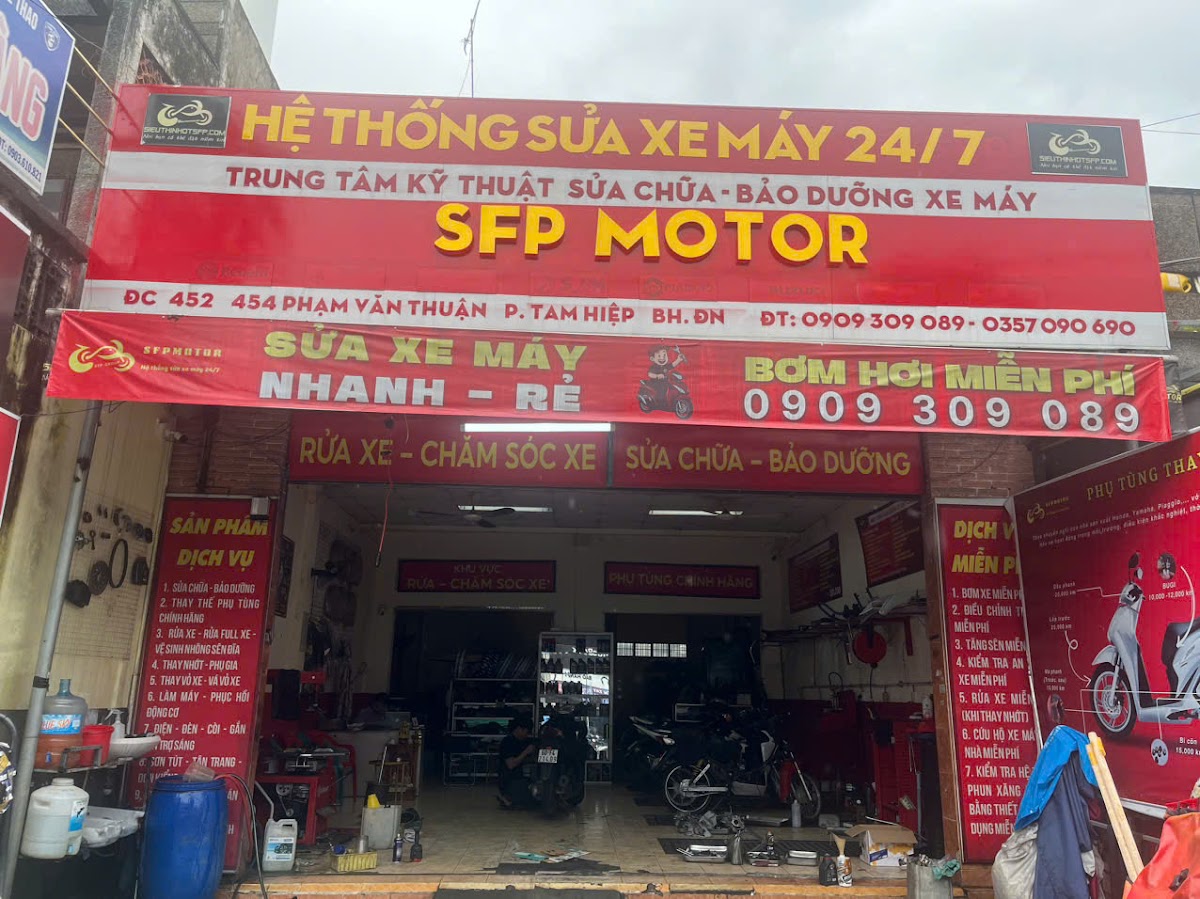 Hệ thống sửa xe, bảo dưỡng xe máy - SFP Motor Tam Hiệp