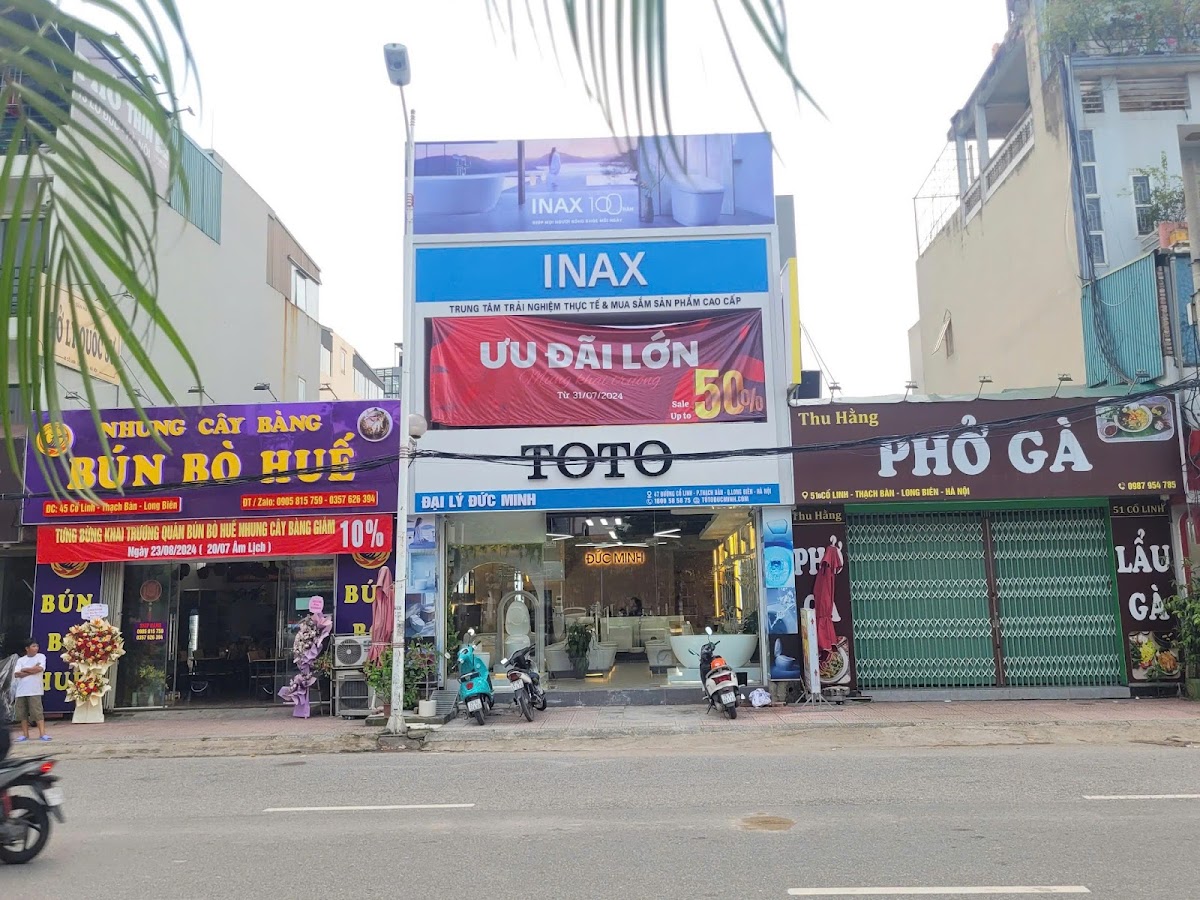 Showroom TOTO chính hãng Đức Minh – Long Biên Đại lý chính thức TOTO | Thiết bị vệ sinh cao cấp