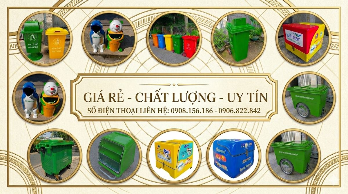 Xưởng sản xuất - Thùng Rác Nhựa