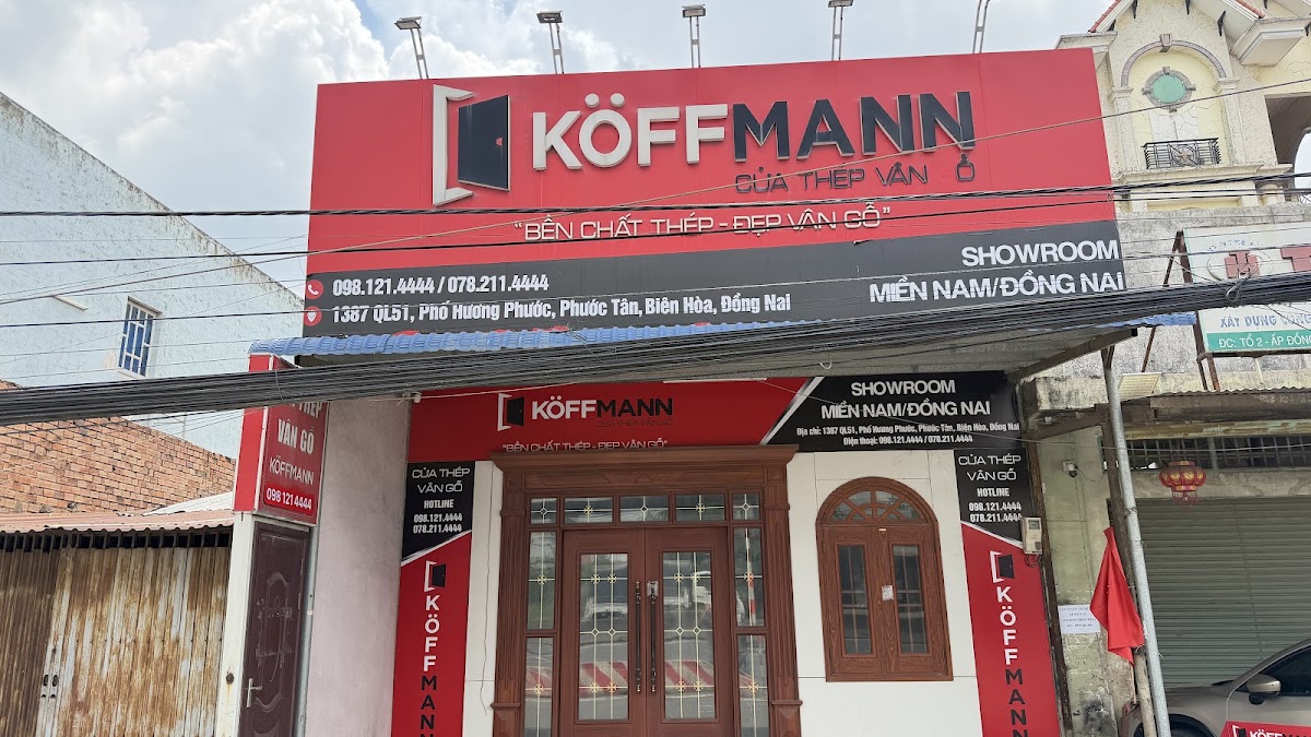 Cửa thép vân gỗ Koffmann Đồng Nai