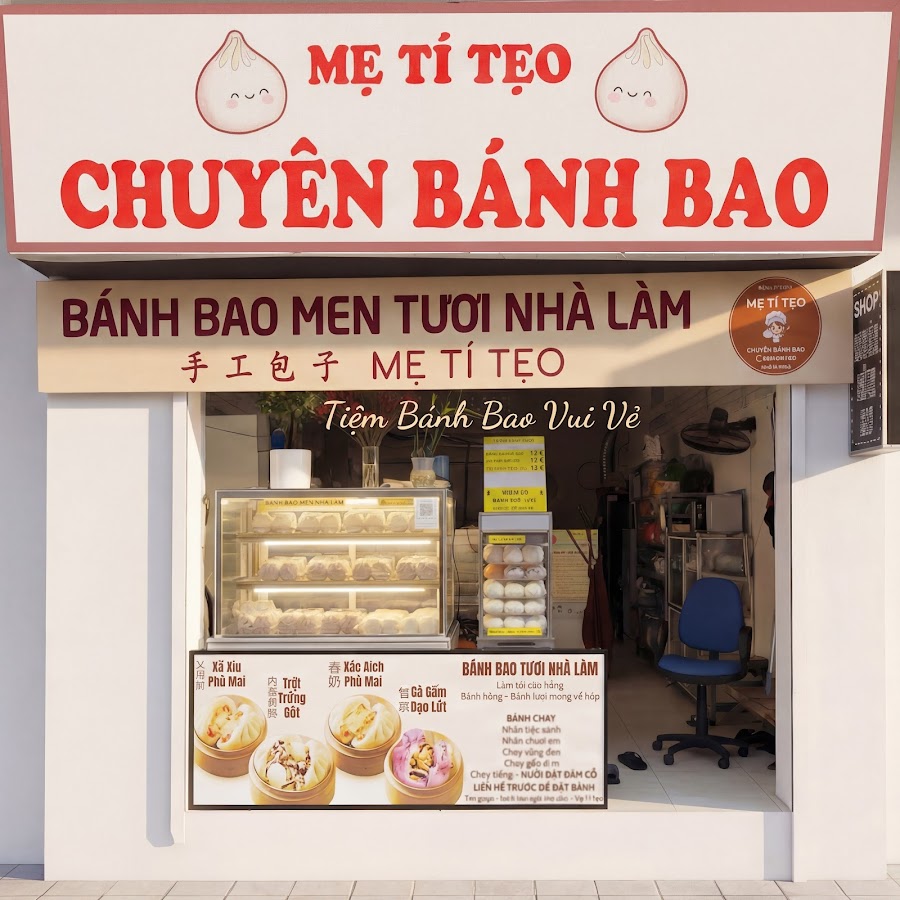 BÁNH BAO TƯƠI MẸ TÍ TẸO