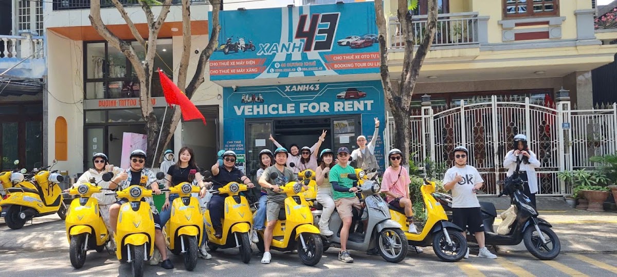 ELECTRIC MOTORBIKE RENTAL - XANH43 (摩托车租赁 - АРЕНДА ЭЛЕКТРОБАЙКОВ - 오토바이 대여))