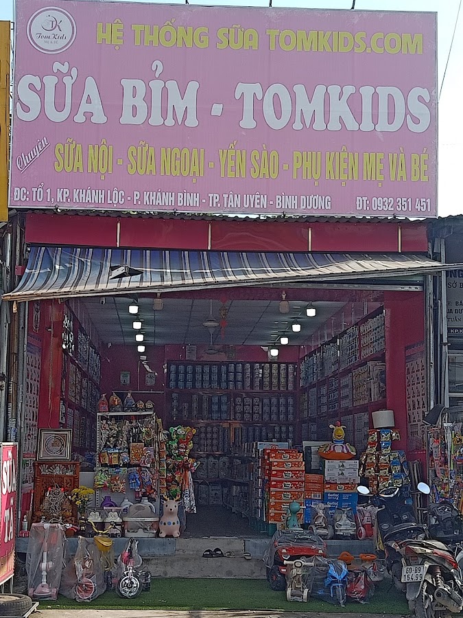 Siêu thị sữa Tom Kids - Tân Uyên Bình Dương