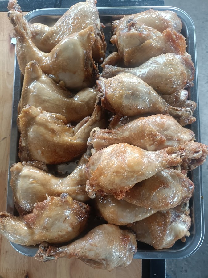 Cơm gà xối mỡ.HIẾU