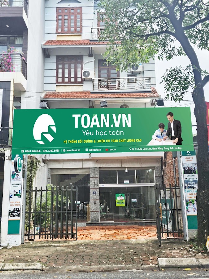 TOÁN.VN NAM HỒNG - TRUNG TÂM DẠY VÀ LUYỆN THI TOÁN UY TÍN