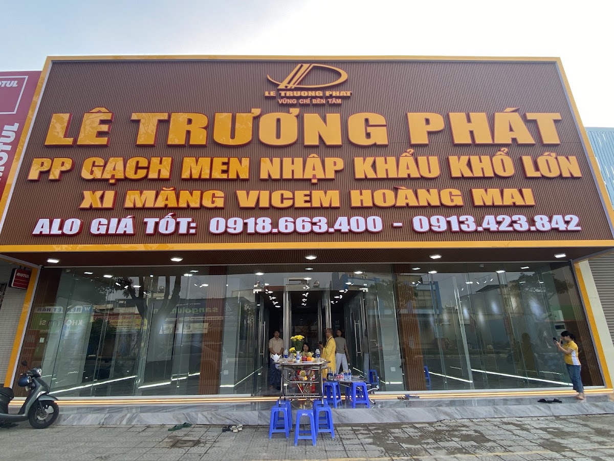 Gạch nhập khẩu cao cấp, xi măng Vicem Hoàng Mai, TBVS - Lê Trương Phát