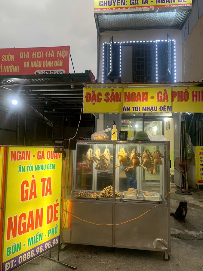 Ngan gà quán ăn tối nhậu đêm