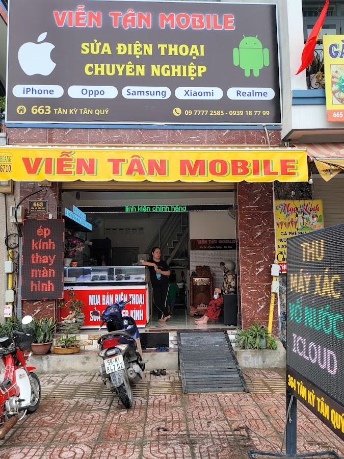 Sửa điện thoại lấy liền Viễn Tân