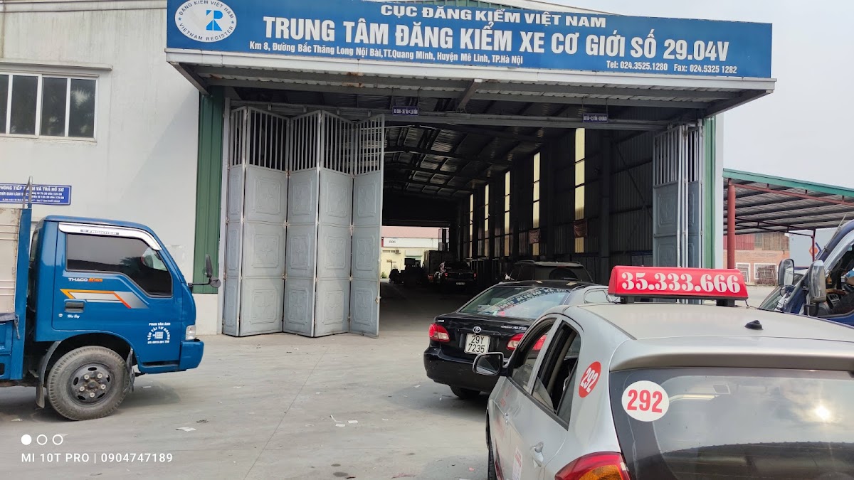Trung tâm đăng kiểm xe cơ giới 29-04V