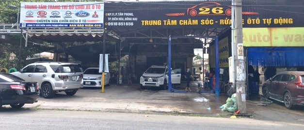 Sửa chữa, bảo dưỡng, thay thế phụ tùng, đồng sơn, điện lạnh, màn hình, kèn, đèn, loa, garage ô tô 26 tại Biên Hòa