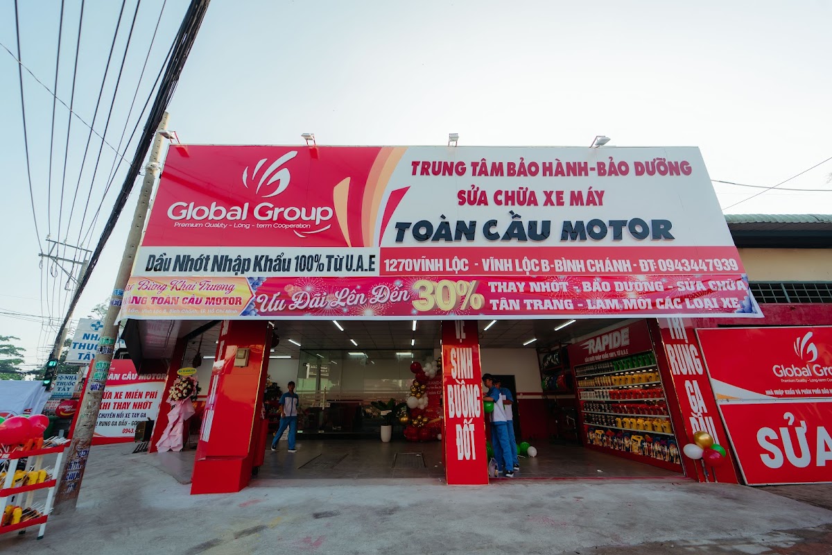 Toàn Cầu Motor - Trung Tâm sửa chữa bảo hành bảo dưỡng xe máy