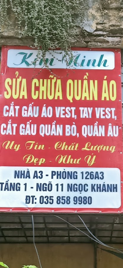 Sửa chữa quần áo kim Ninh Ngọc Khánh Hà Nội