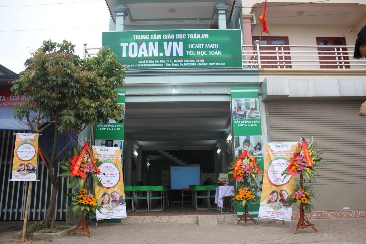 TOÁN.VN SÓC SƠN - TRUNG TÂM DẠY VÀ LUYỆN THI TOÁN UY TÍN
