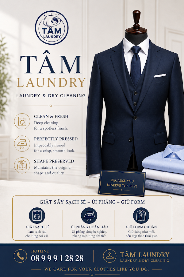 Hệ Thống Giặt Sấy Lấy Ngay - Tâm Laundry