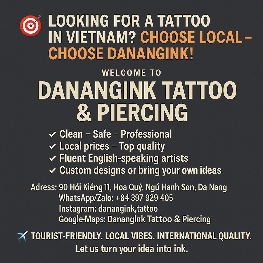 Danangink Tattoo & Piercing - Tiệm Xăm và Xỏ Khuyên Đà Nẵng