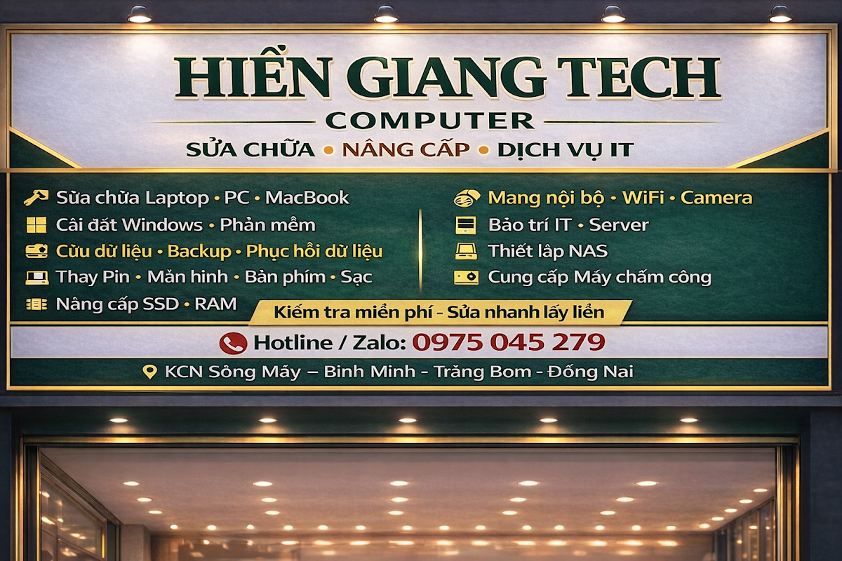 Server, Mạng Lan, Nas, Ảo Hóa, Sửa Laptop, Macbook,PC, Cứu Dữ Liệu Trảng Bom