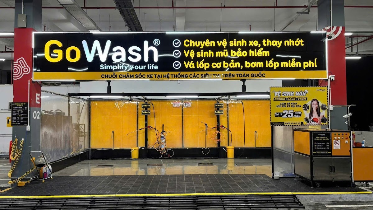 Chuỗi vệ sinh xe, mũ bảo hiểm GoWash Hải Phòng