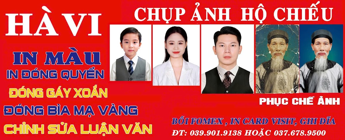Chụp ảnh thẻ Hà Vi - Đẹp nhất Bắc Từ Liêm
