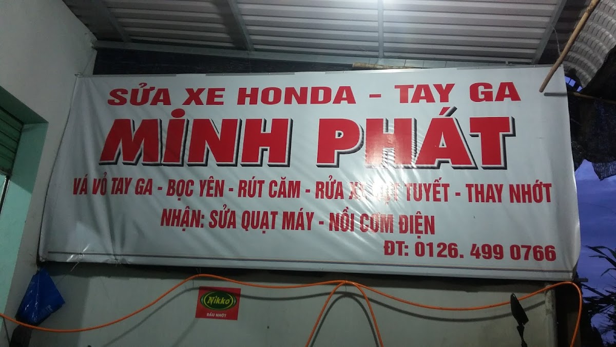 Rửa Xe Vá Vỏ Xe Máy Minh Phát