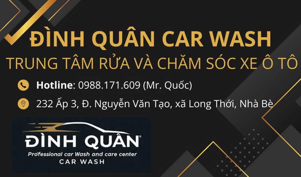 Trung tâm rửa xe và chăm sóc xe ô tô ĐÌNH QUÂN CARWASH