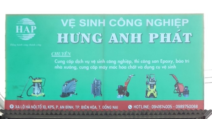 VỆ SINH CÔNG NGHIỆP HƯNG ANH PHÁT