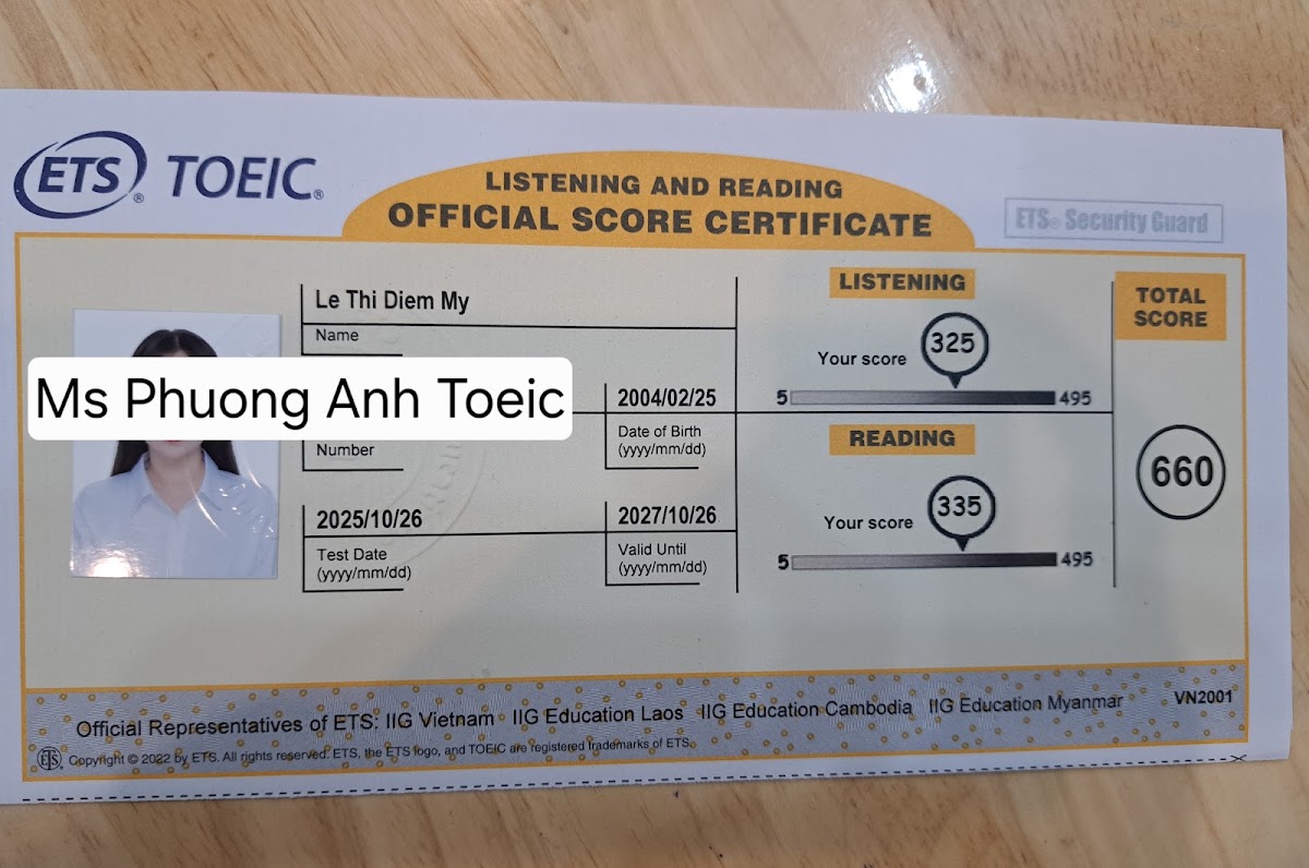 TOEIC MS PHUONG ANH