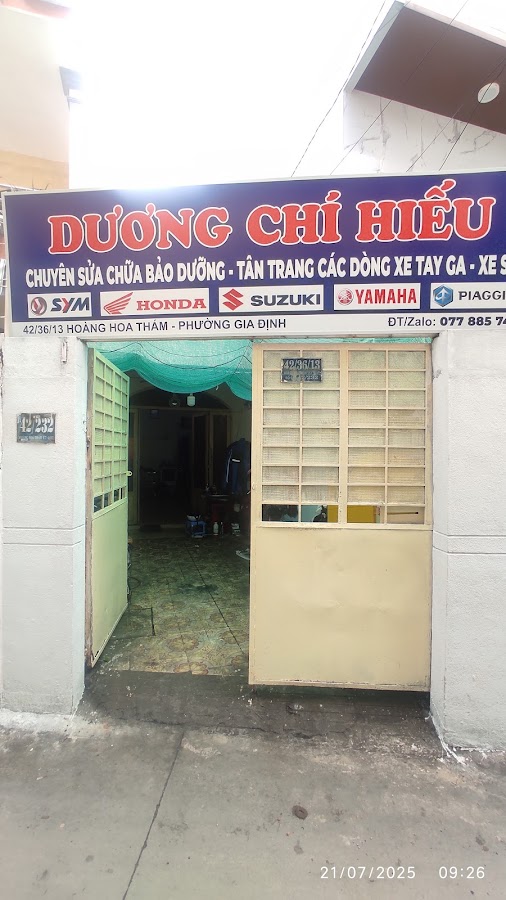 Dương Chí Hiếu (Hiếu Suzuki) - Dịch vụ sửa xe tay ga.
