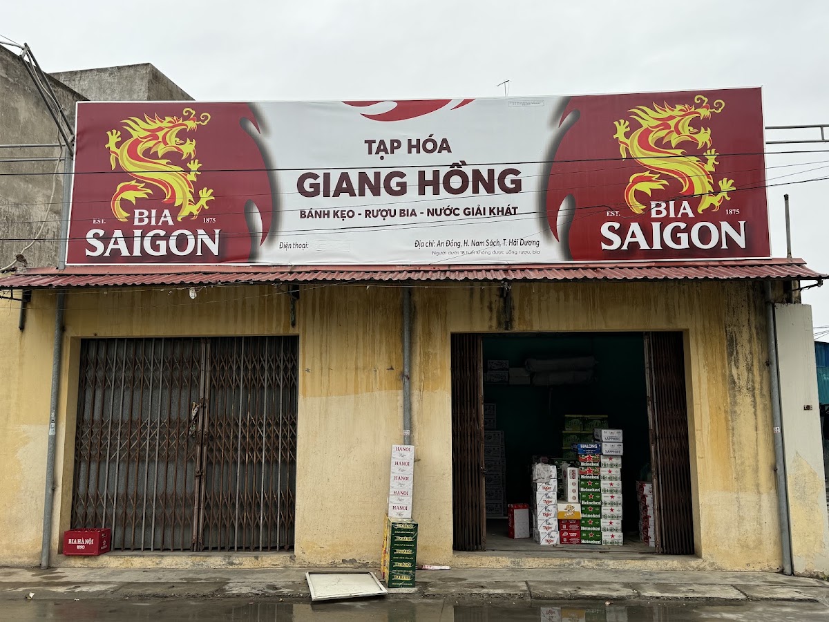 Đại lý tạp hoá- bia hơi Giang Hồng