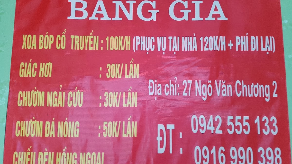 Tầm Quất massage bấm huyệt giác hơi Người Mù Vân Cường