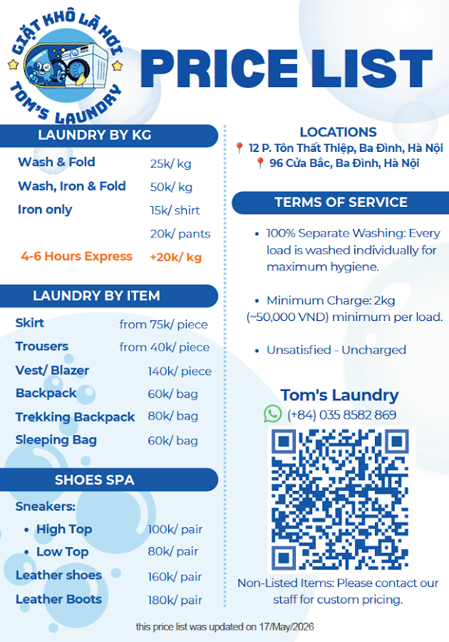 Tiệm Giặt: Tom's Laundry