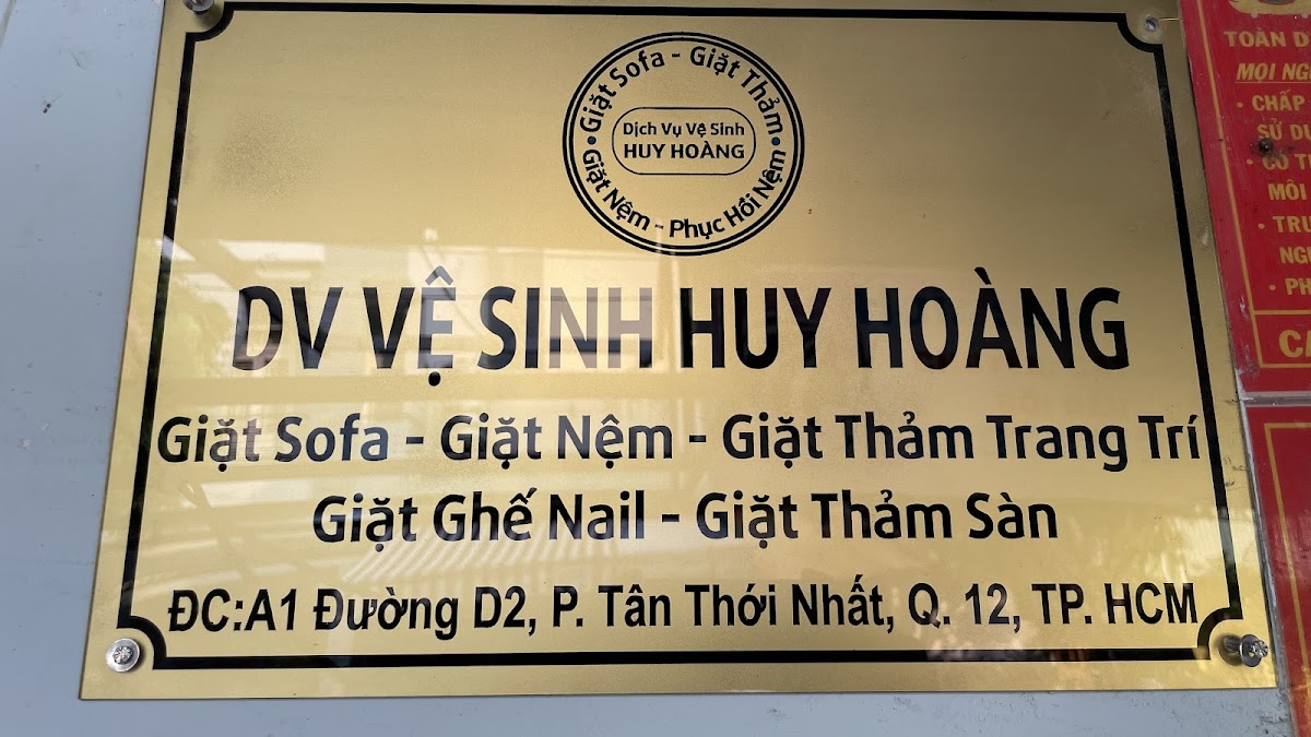 Giặt Sofa - Giặt Nệm - Giặt Thảm - Giặt Ghế Nail Quận 12 - Dịch Vụ Vệ Sinh Huy Hoàng